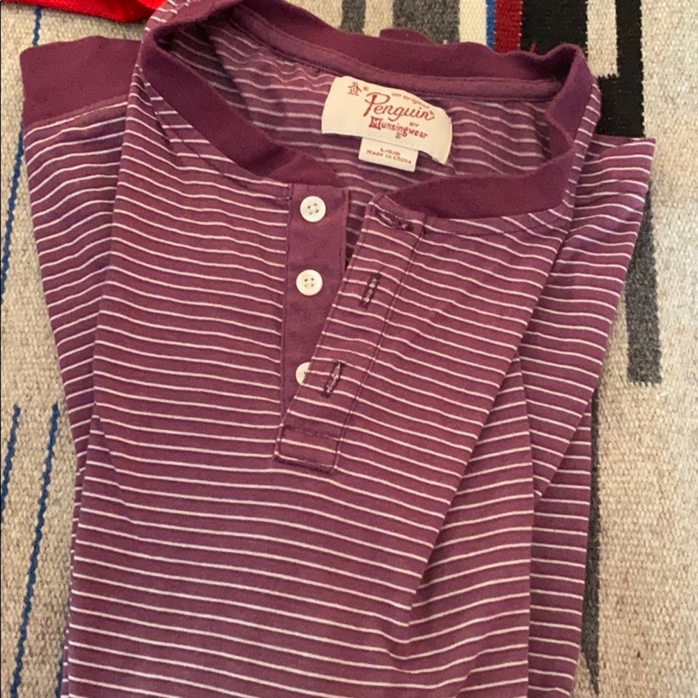 Vintage Penguin Long Sleeve Henley